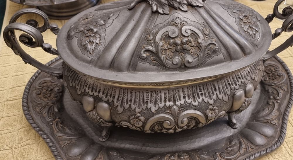 Várias peças estanho puro 95% a 99%