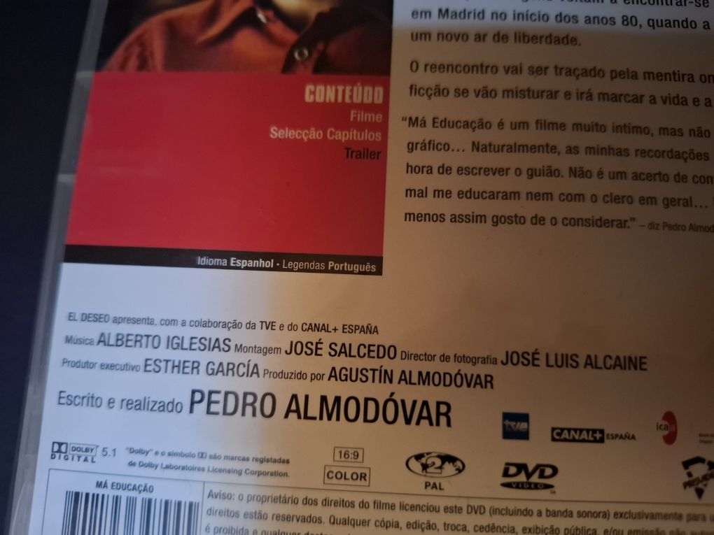 Má Educação - Pedro Almodóvar - cinema espanhol