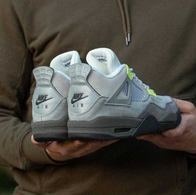 Мужские кроссовки Nike Air Jordan 4 Retro SE 95 Neon 40-46 найк аир