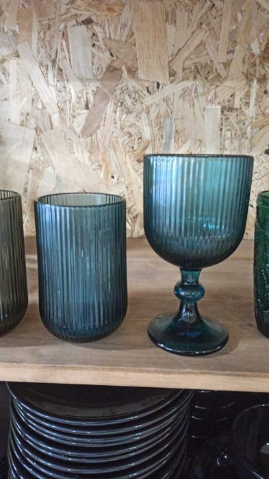 NOVO! Copos em Vidro Vintage Estilo e Elegância à Sua Mesa