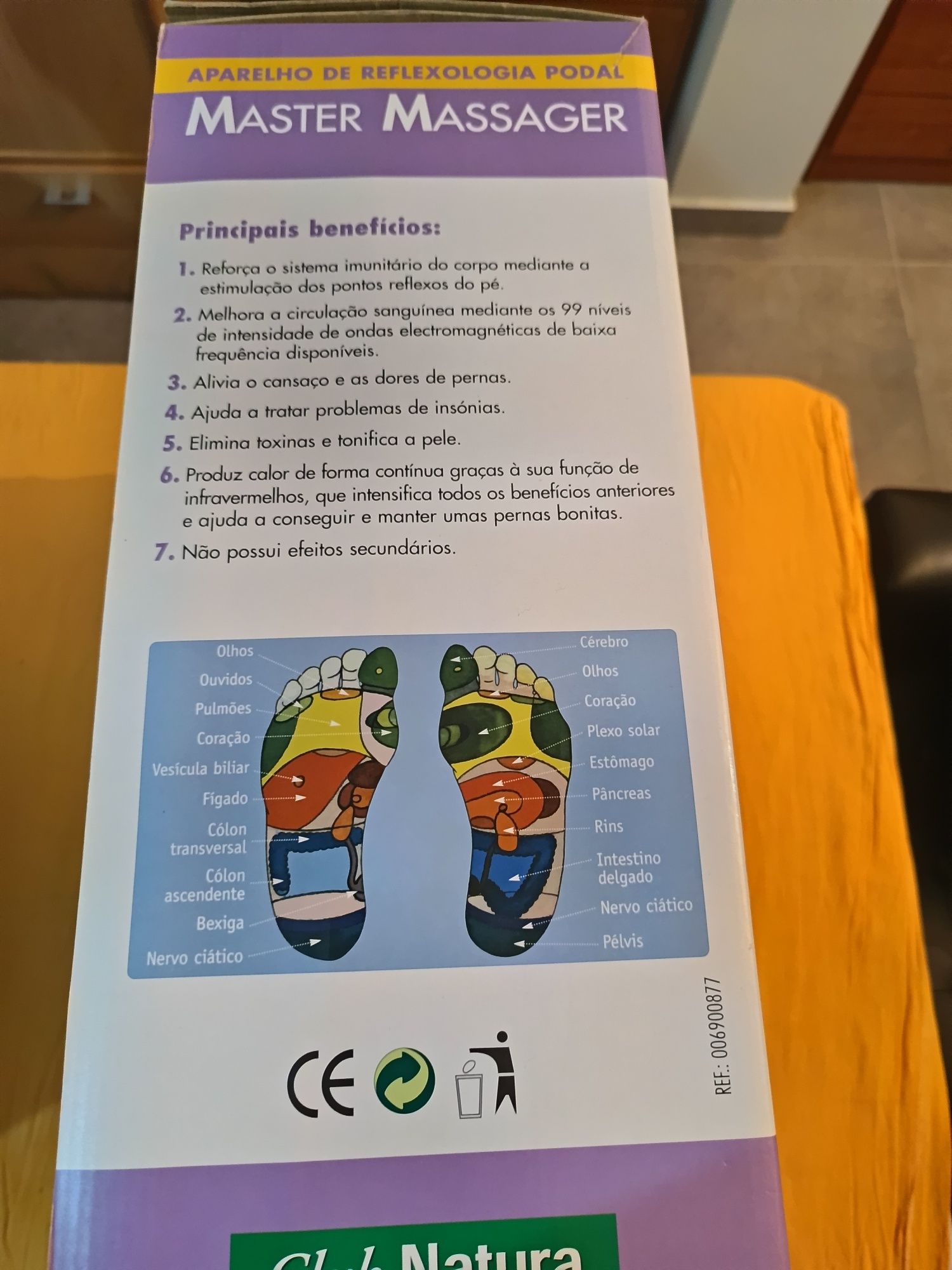Aparelho de reflexologia podal