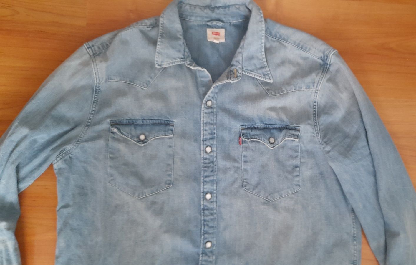 Levis jasna męska koszula jeansowa XL