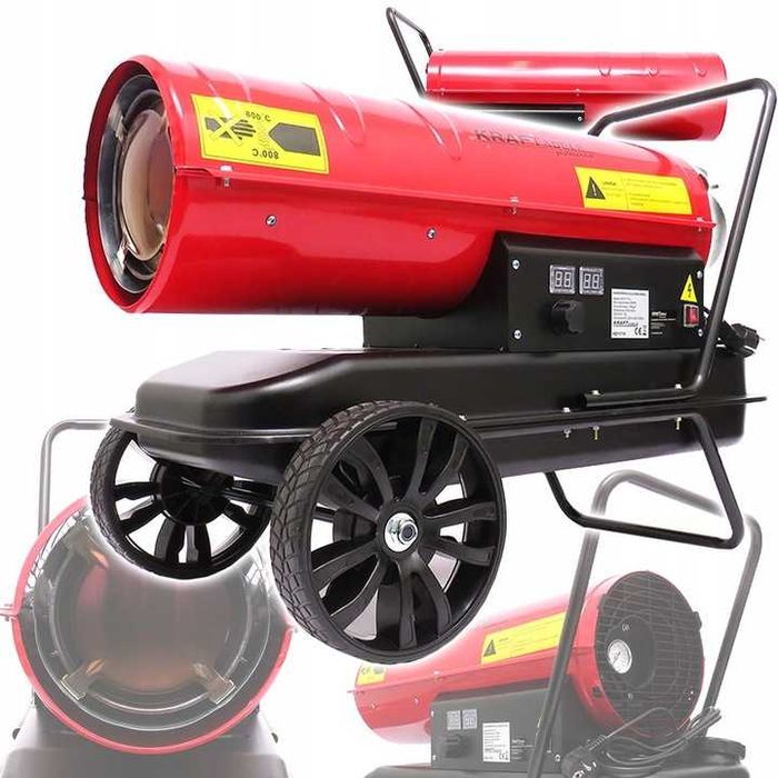 Nagrzewnica dmuchawa olejowa 30kW 595m3 z termostatem LCD spalinowa