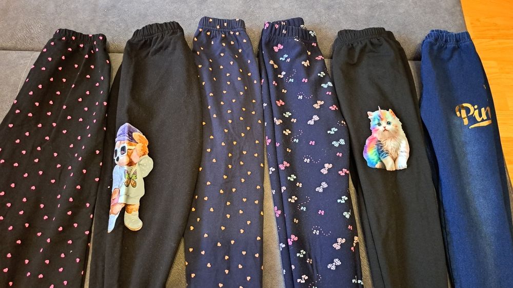 Legginsy Ocieplane dla dziewczynki roz.146