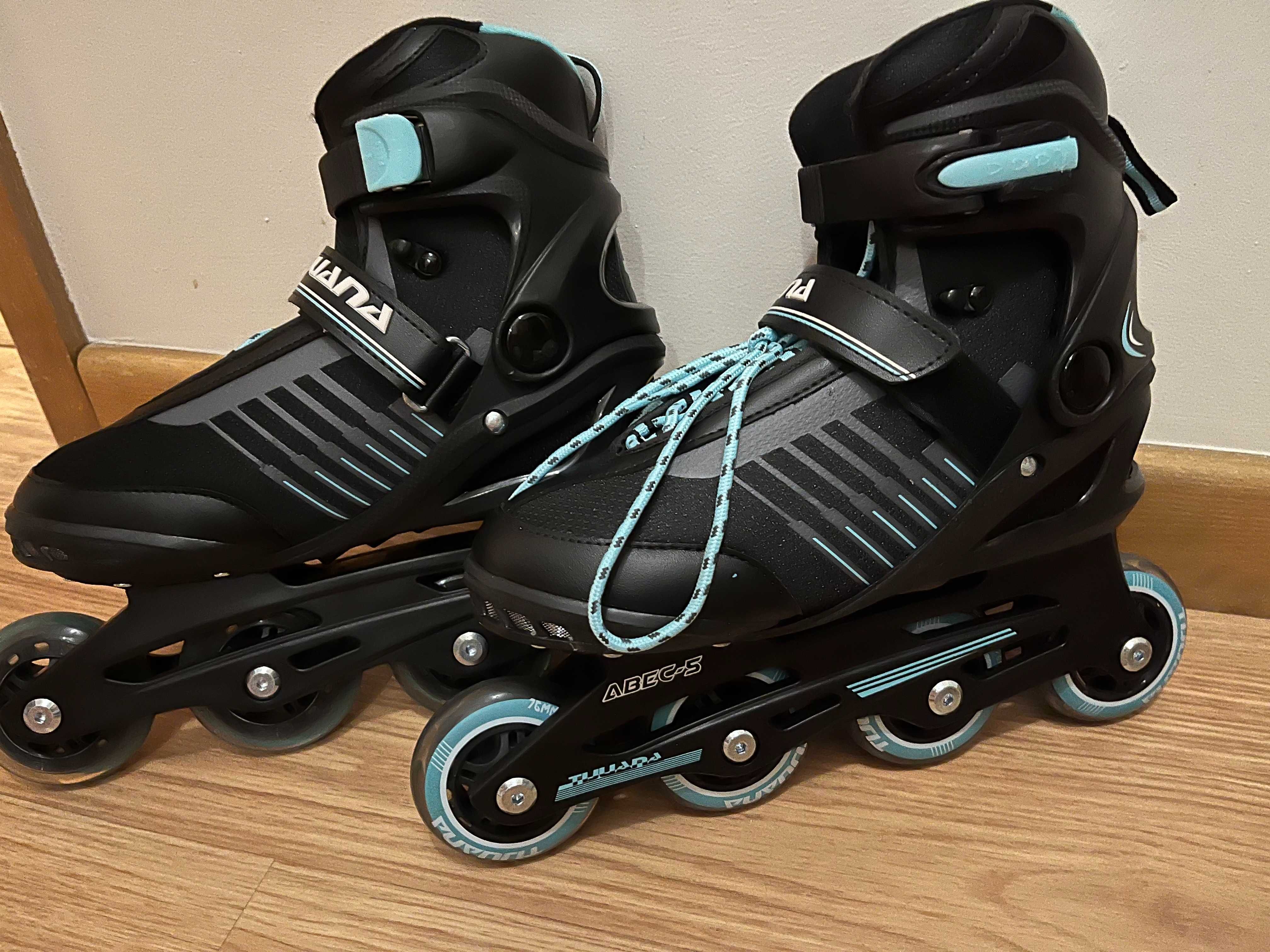 Vendo patins com conjunto de protetores