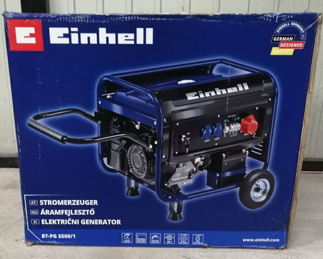 Agregat generator prądotwórczy 5kw 80kg 220/380v! Z akumulatorem Nowy!