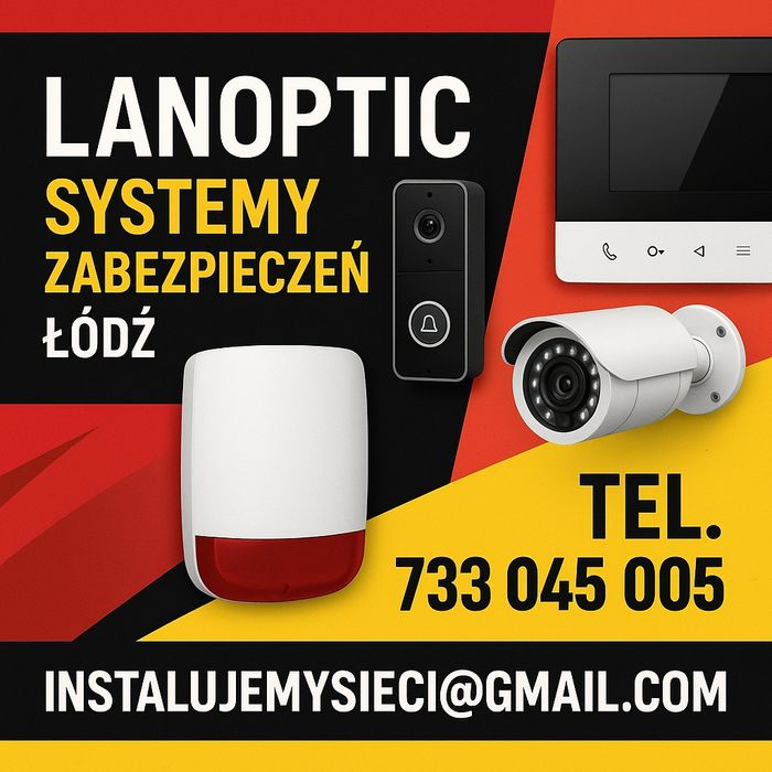 Kamery Monitoring Alarm Montaż instalacja Serwis Wideodomofony