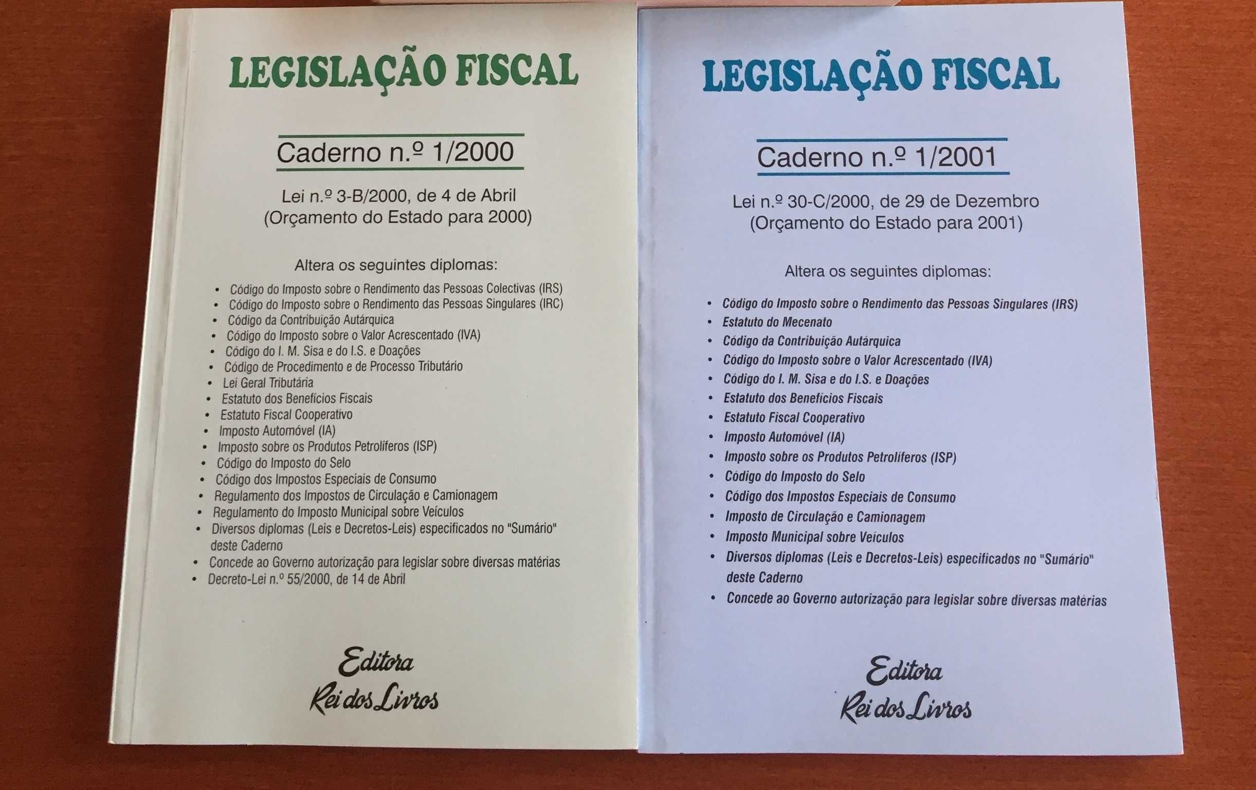 Livros de IRS e Legislação Fiscal