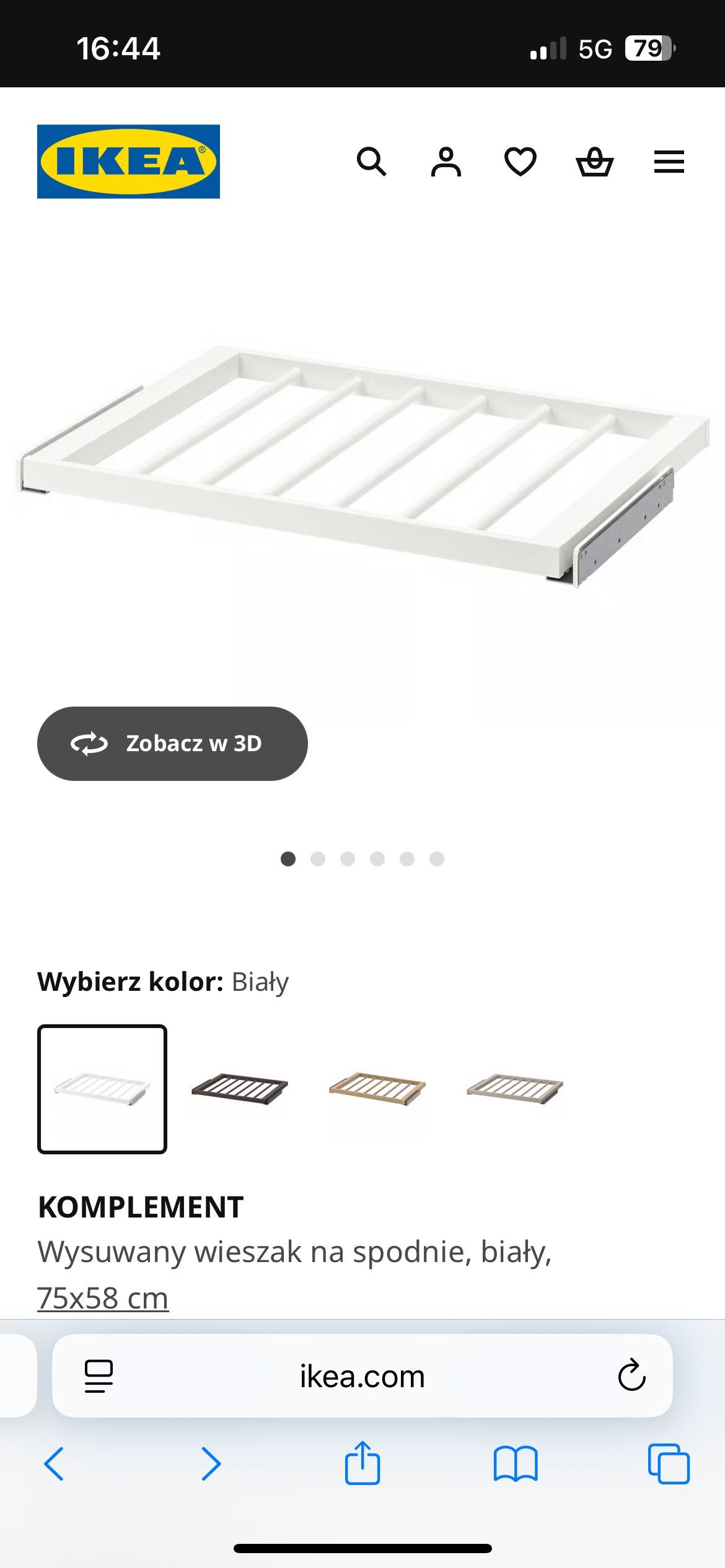 Wieszak na spodnie IKEA KOMPLEMENT