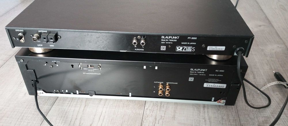 Magnetofon Blaupunkt Artech RC 1990; tuner Artech PT 3690; zestaw