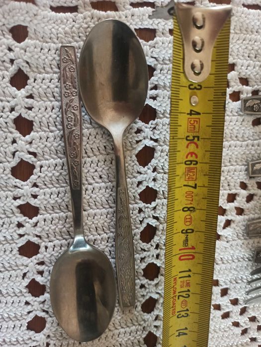 2 łyżeczki nierdzewne, produkcja ZSRR,