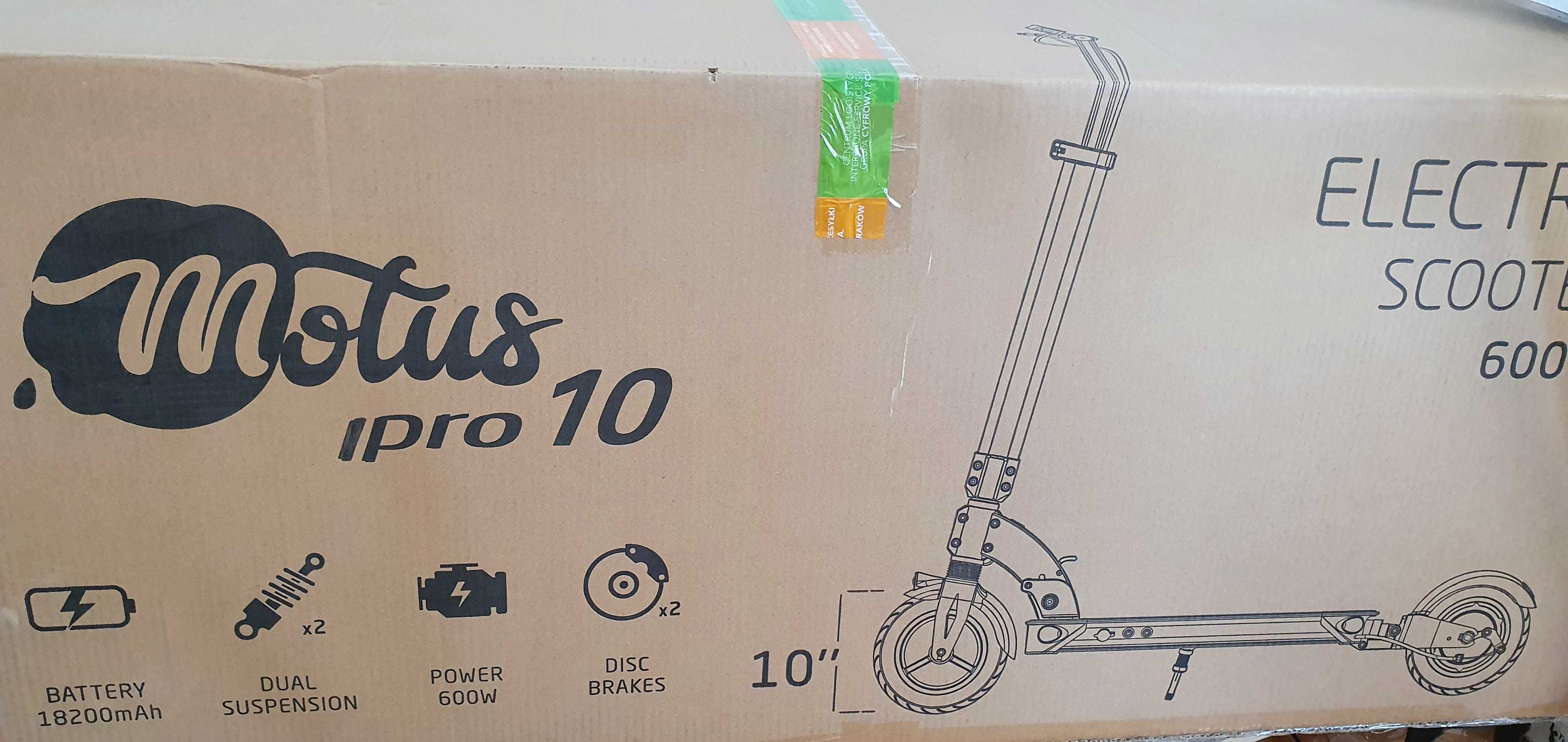 Hulajnoga elektryczna MOTUS PRO10 - Gwarancja rozruchowa