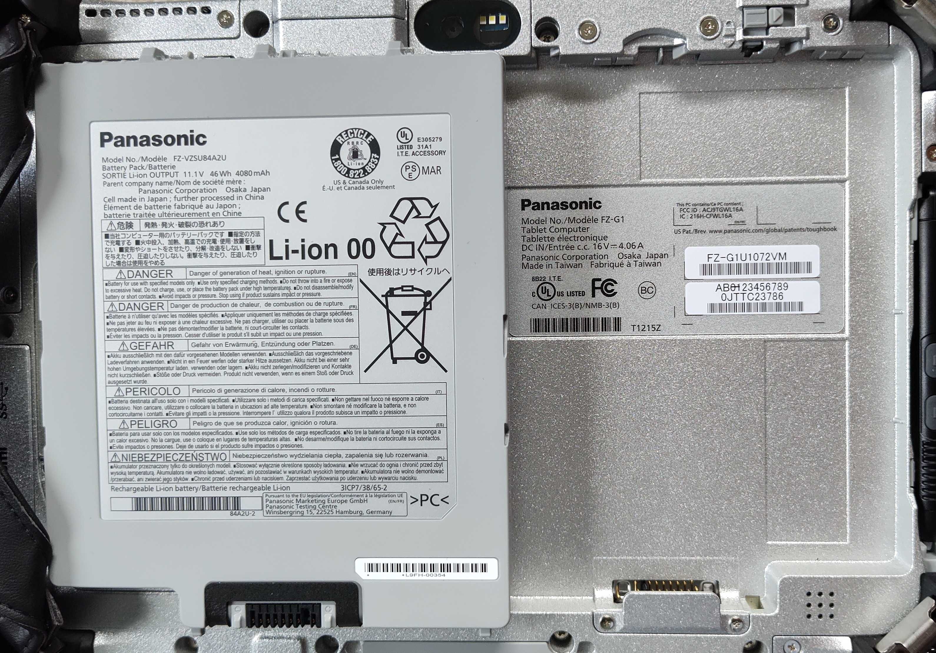 Panasonic FZ-G1 MK5 10.1" IPS FullHD i5-7300u/8 GB/SSD 256 GB/8h New!
