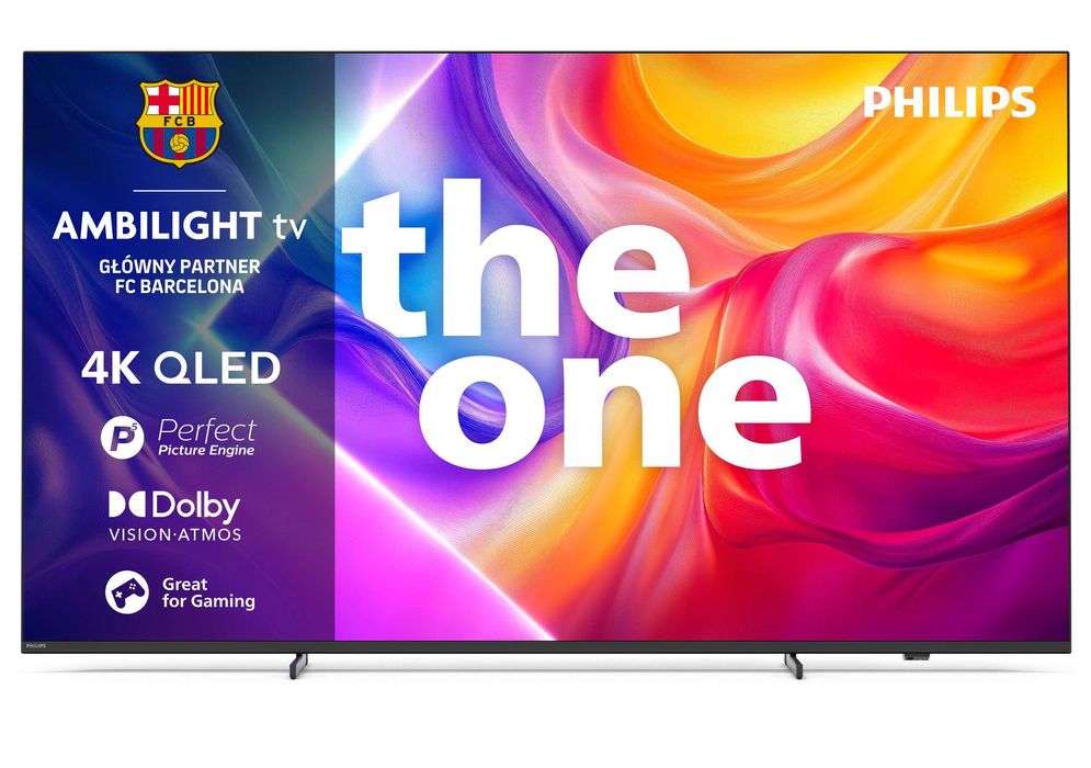 Nowy Philips QLED 3xambilight 65 cali 144Hz 4K Smart DVB-T2 65PUS9010