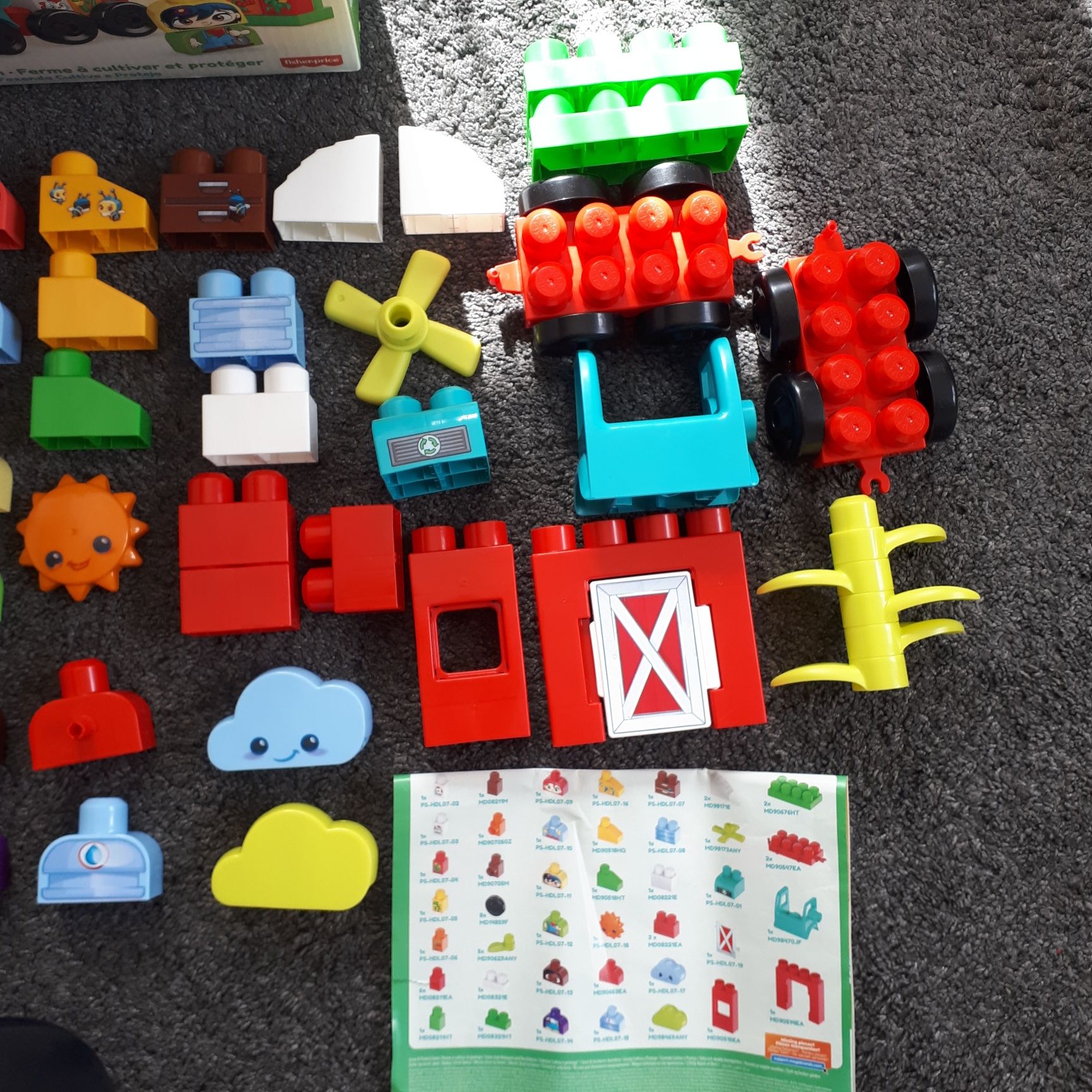 Mega bloks green town duplo farma traktor fisher price