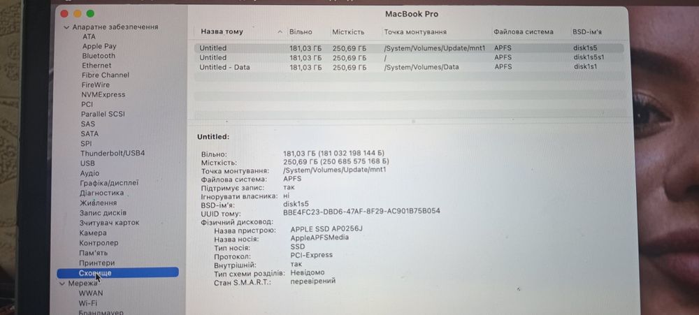 MacBook Pro 256gb