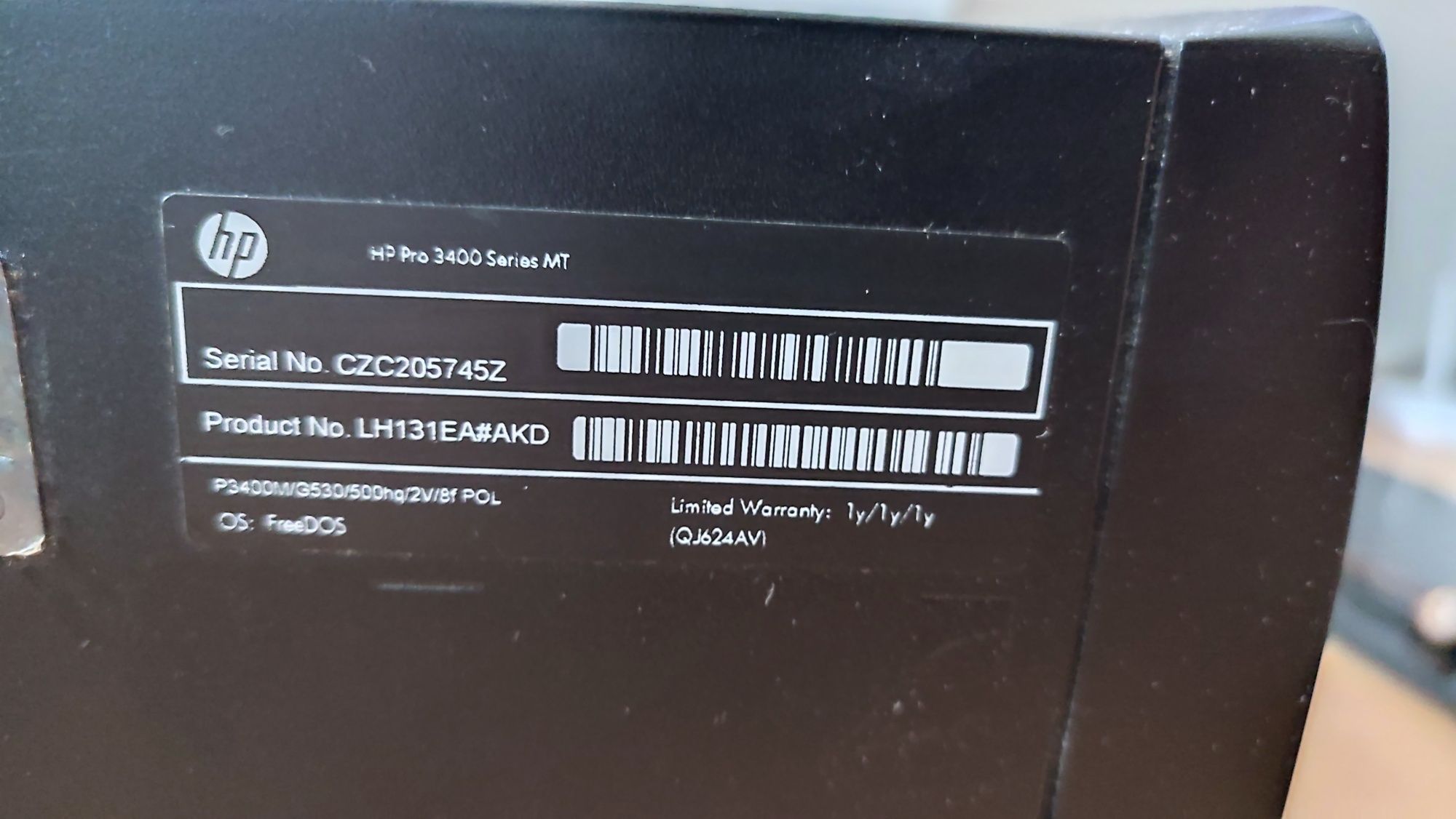 Komputer HP Pro..