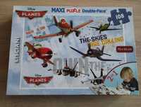 Puzzle Samoloty Disney - 108 elementów- z kolorowanką Lisciani