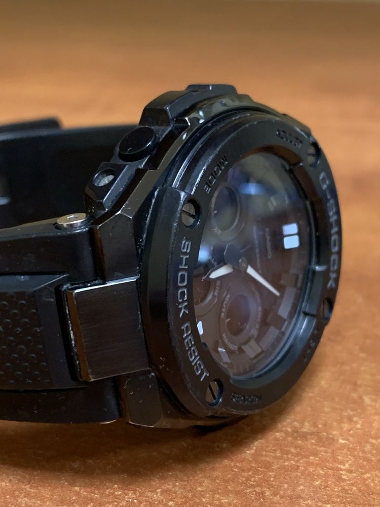 casio gst-w300g-1a1er solar waveceptor multiband stalowa koperta rcvd
