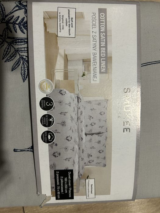 Nowa posciel 160x200 2 poszewki  bawelna satynowa komplet pościeli