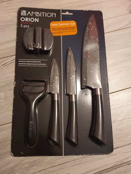 Ambition Orion komplet noży 5sztuk ostrze stał nierdzewna super