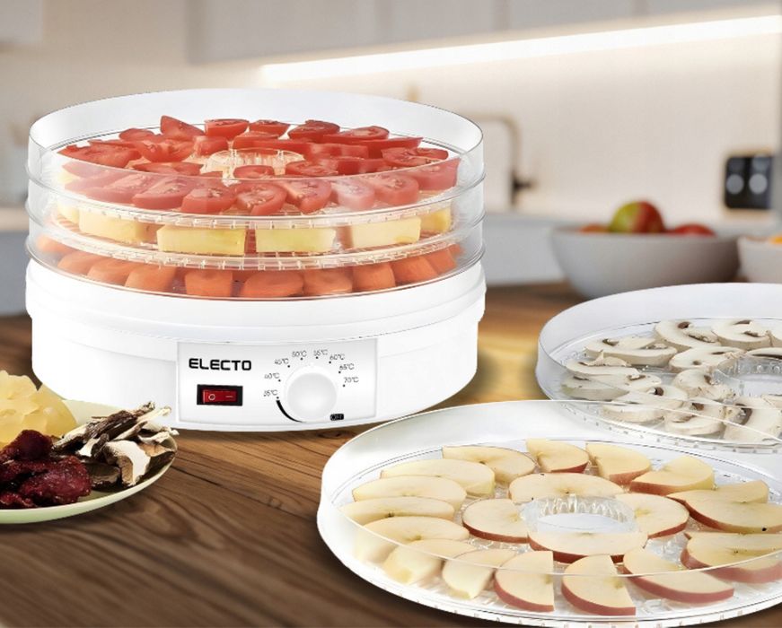 Suszarka do grzybow XXL 6 poziomów termoobieg do owocow MEGA MOC 500W