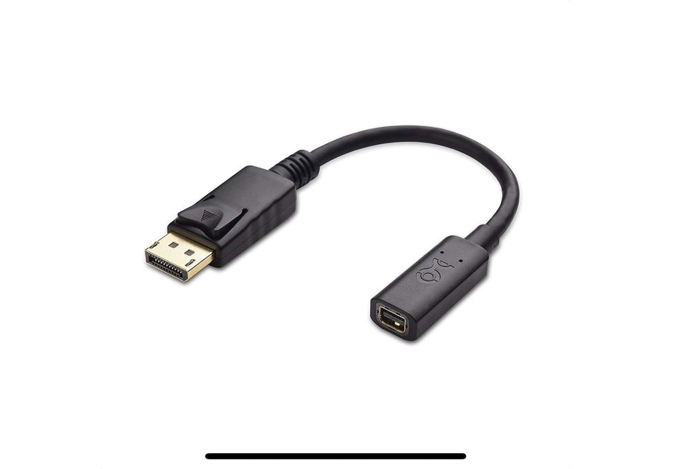 Cabo adaptador 4K Display Port para Mini Display Port 4K 60Hz de 15cm