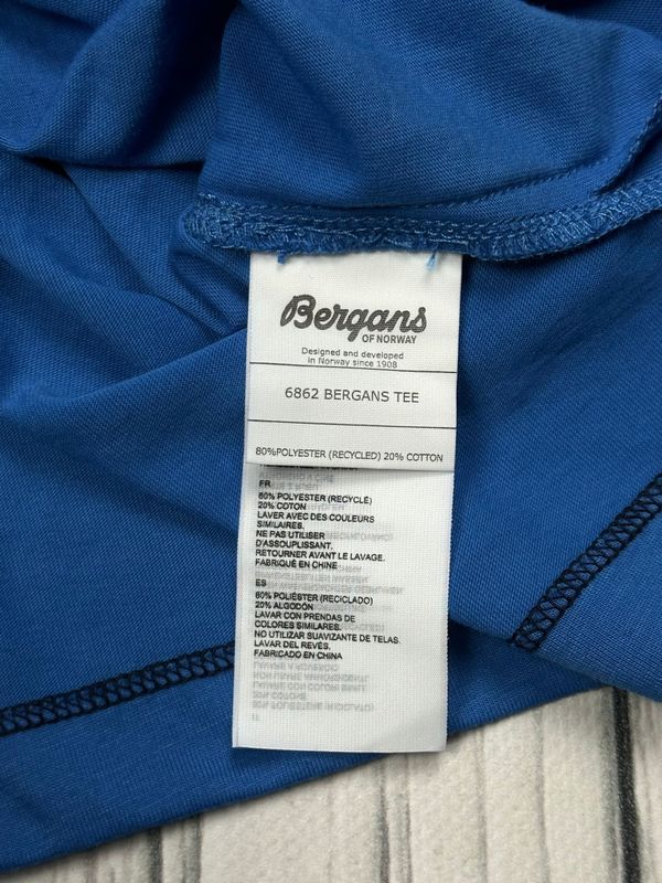 Bergans Tee Koszulka Trekkingowa Męska z Nadrukiem Logowana r. M