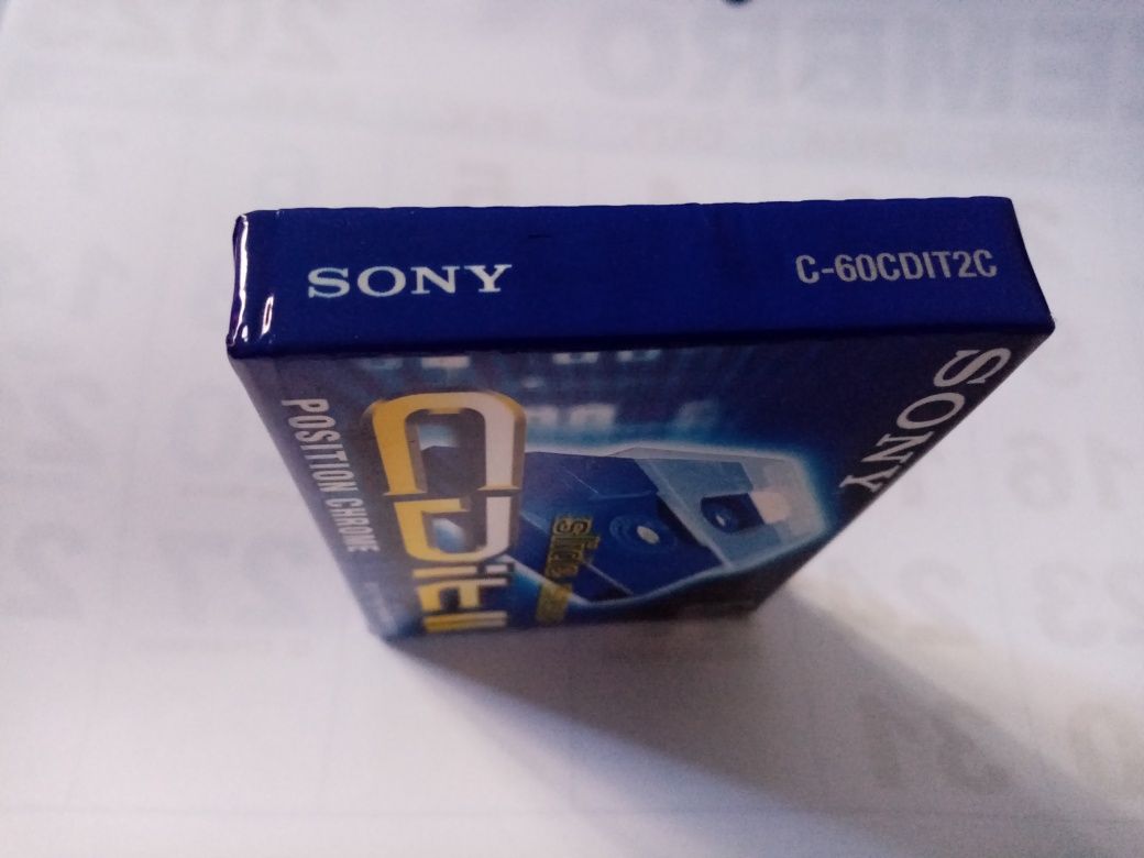 Cassete áudio virgem Sony cdit II 60/90 slide case