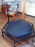 Trampolina perfekt Jump z uchwytem super stan DOMOWE STUDIO