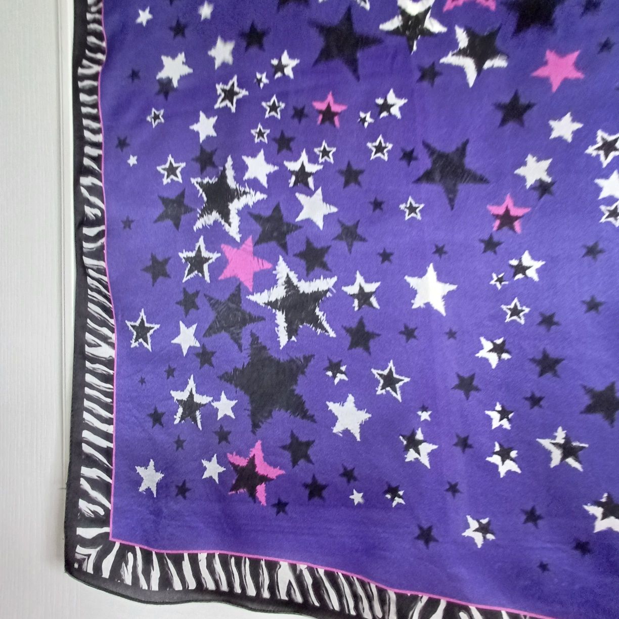 wielki szal Just Cavalli 100% silk jedwab 168cm/64cm
