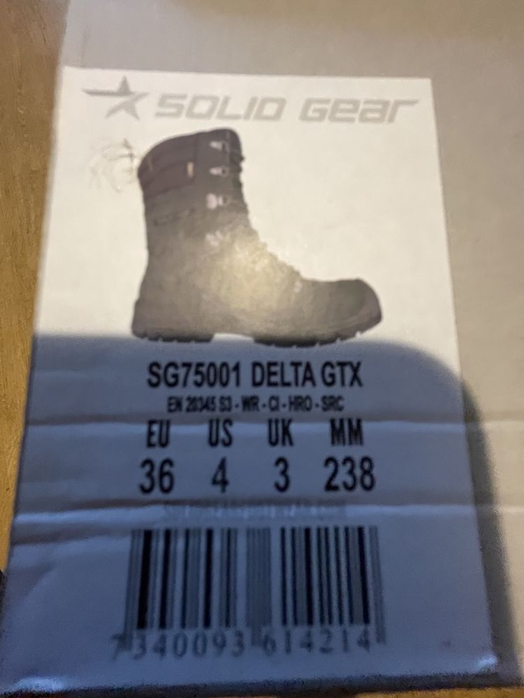 Buty Solid Gear Delta GTX Gore-Tex 36  23,8cm Vibram