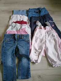 Spodnie dziewczęce rozmiar 68-80 12 sztuk