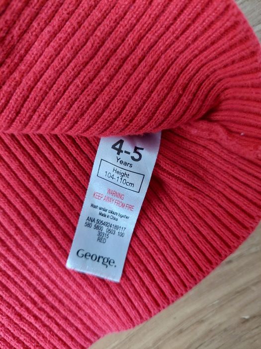 Półgolf czerwony George 104-110