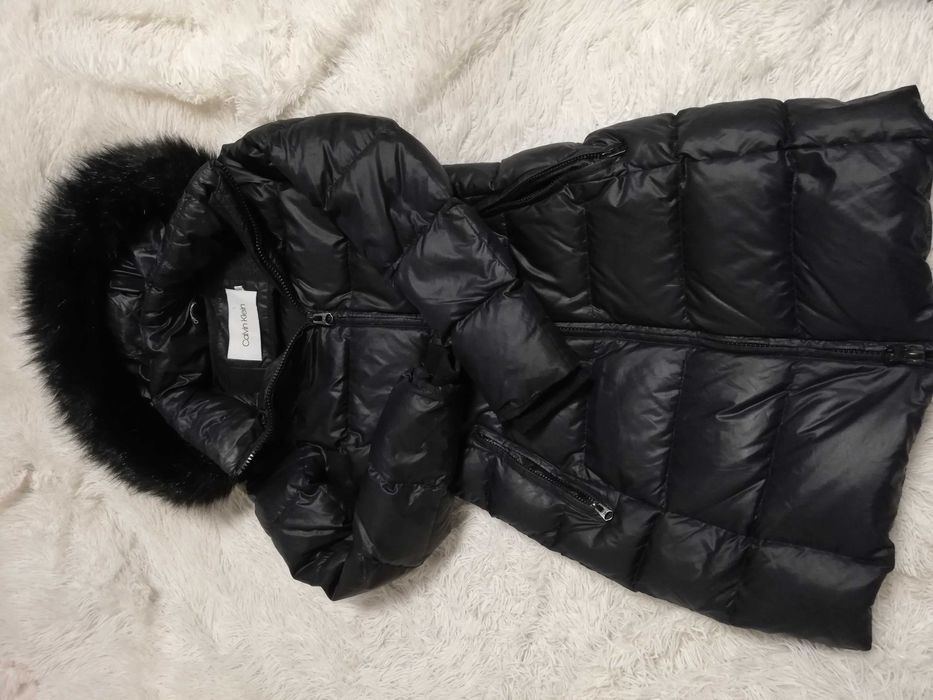 kurtka puchowa Calvin Klein xs s 34 36 parka puchowa Calvin Klein xs