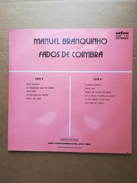 LPs vinil - Fados de Coimbra