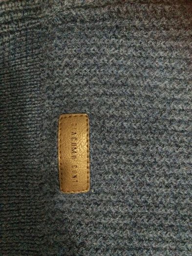sweter męski Giacomo Conti granatowy niebieski L vintage sweterek swet