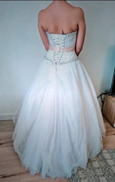 Bajkowa suknia ślubna z włoskiego salonu+dodatki.Tylko odbiór osobisty