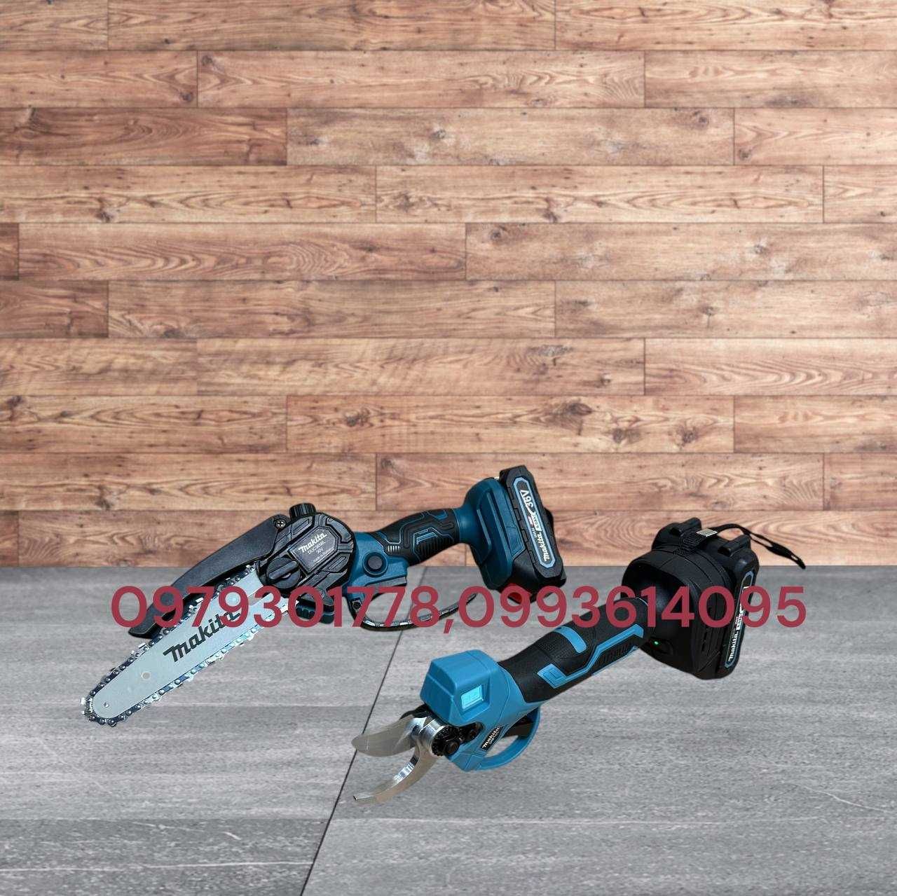 Makita 2/1 Садовий секатор з екратором DMT65 BL + міні пила DUC365 BL