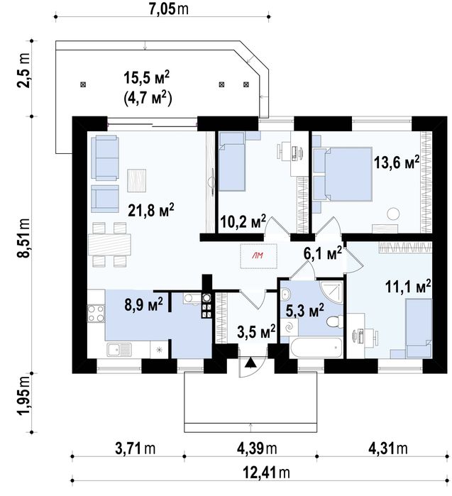 Будинок 93м2+5 соток під чистове з ТЕРАСОЮ 2км до ЦЕНТРА