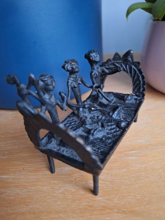 Mosiężna unikatowa sztuka figurka statuetka z Indii