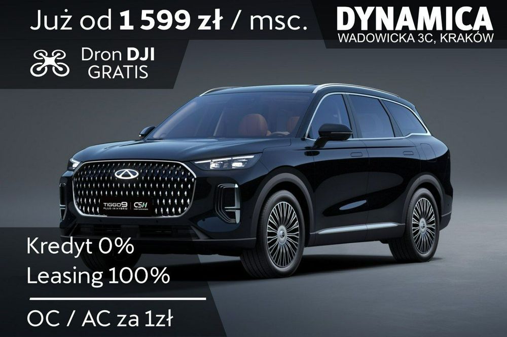 Chery Tiggo 9 PRESTIGE - 428KM - 1.5 T-GDI - Rocznik 2025