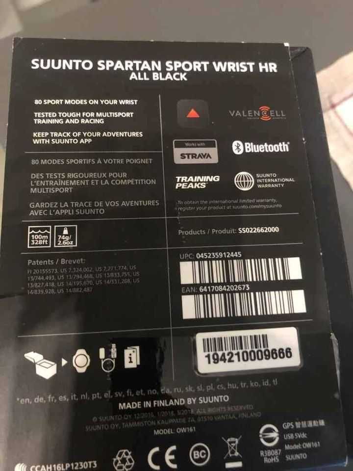 Relógio smartwatch sunto spartan