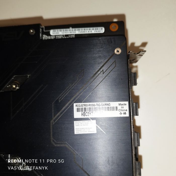 Karta graficzna Asus Radeon RX580 8GB ROS-STRIX-RX580