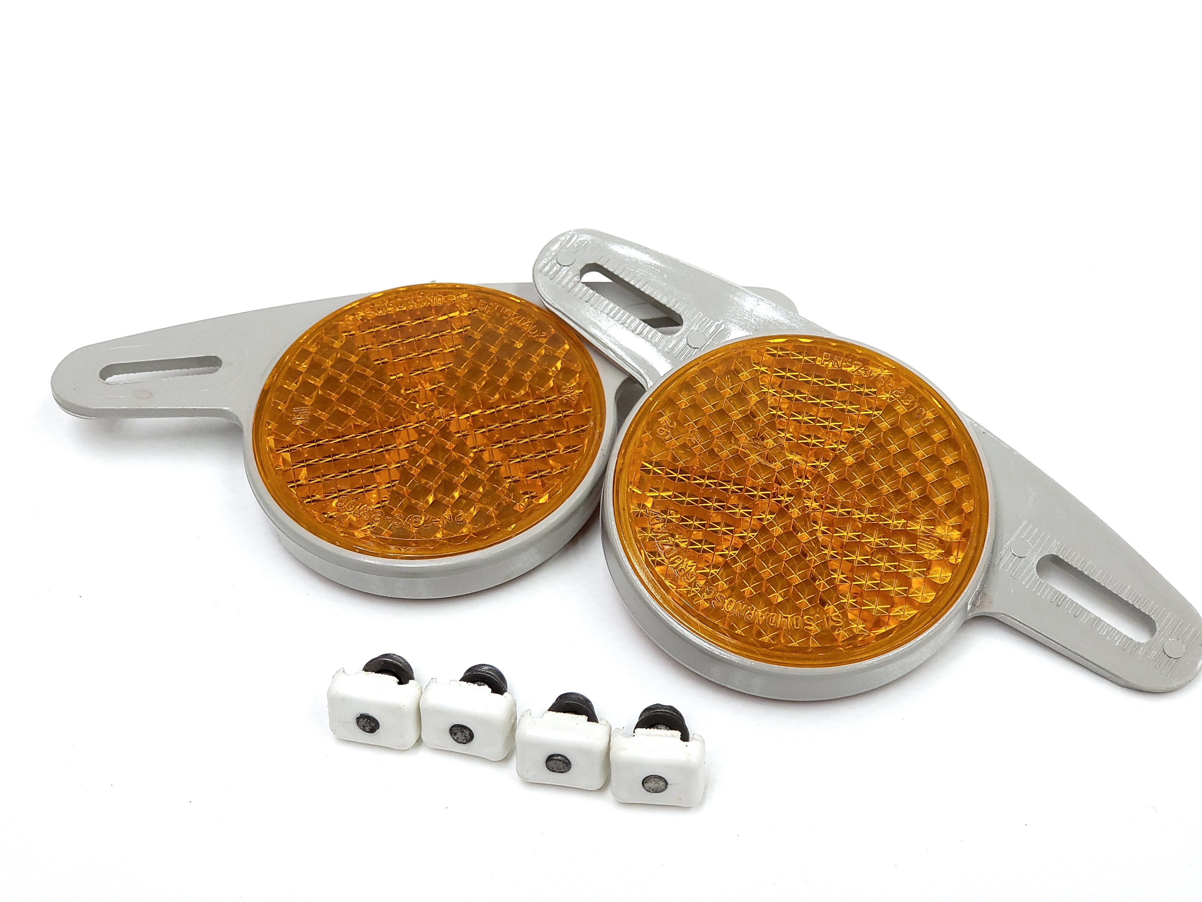 NOWE Odblaski kół szare ZZR Romet Karat Czajka Sokół Wigry Flaming Lux