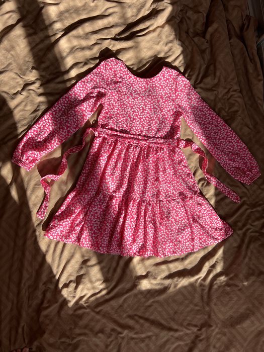 Плаття з квіточками рожеве