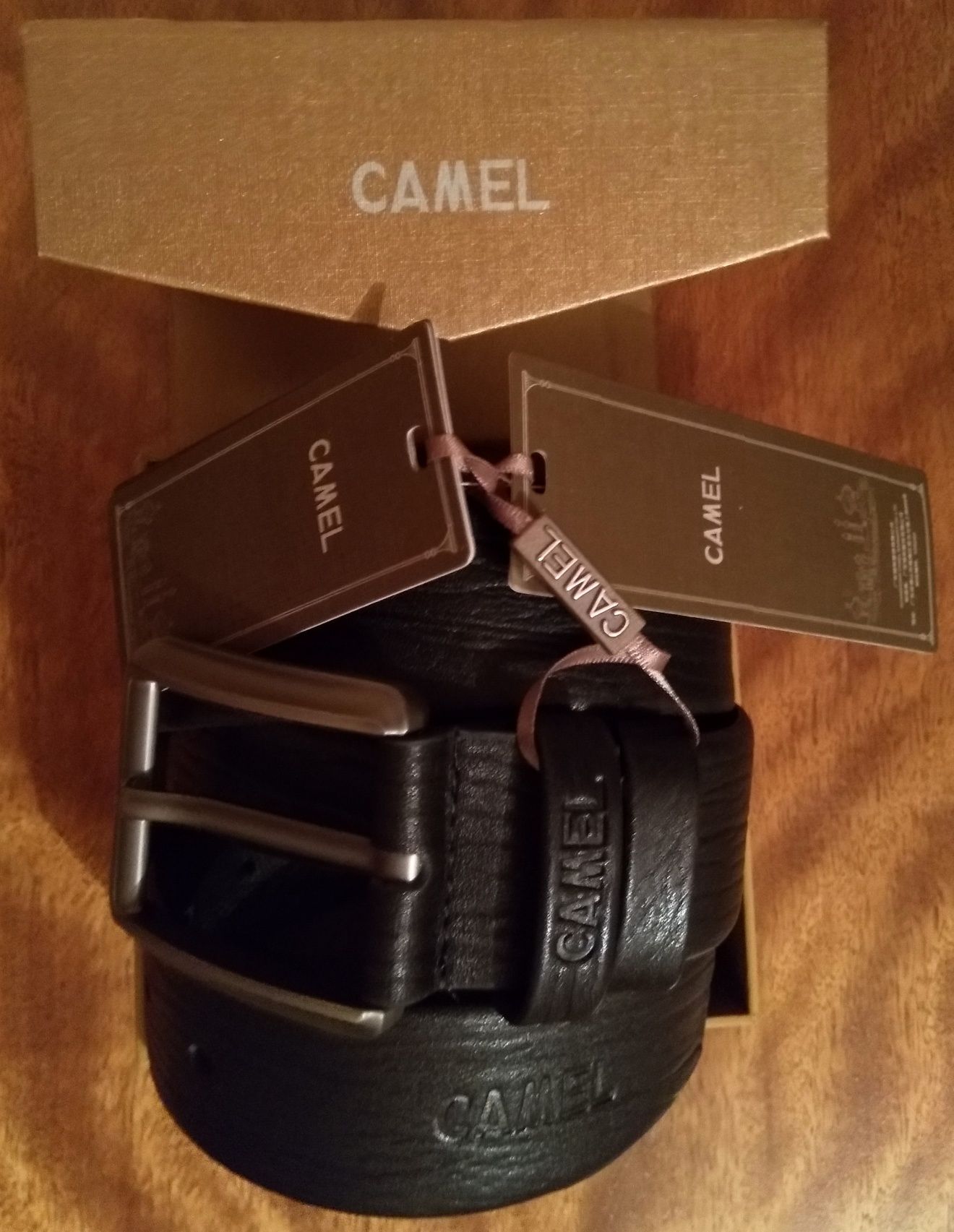 Подарок ремень Camel оriginal leather в подарочной коробке Camel