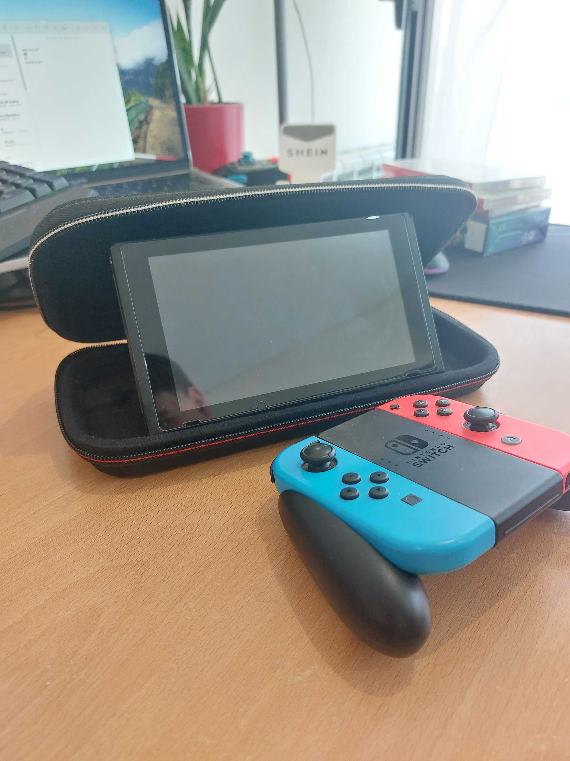 Nintendo Switch V1 + Película + Bolsa de Transporte