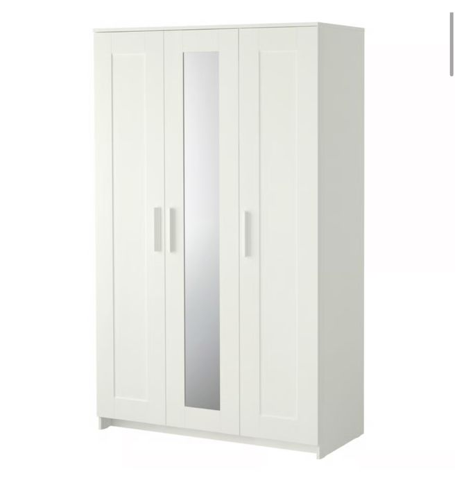 Szafa biała z lustrem