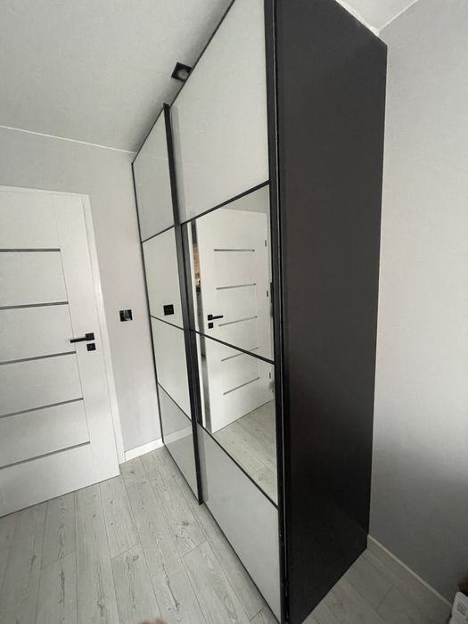 Szafa IKEA przeuwna z dwoma lustrami + pantograf